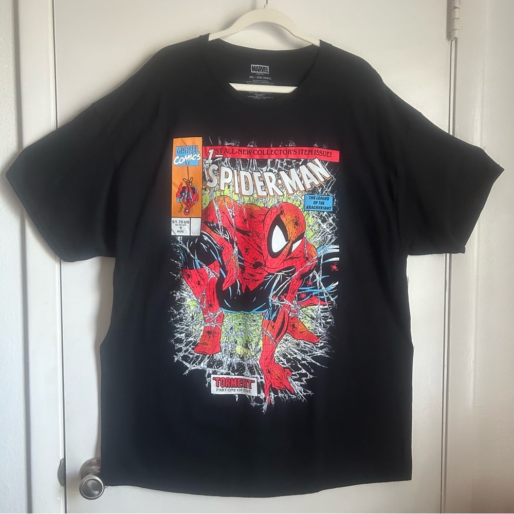 Marvel Black Spider-Man Comic Tee